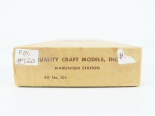 Ho 1/87 Scale Quality Craft Models Kit 104 Marlington Station Building Kit