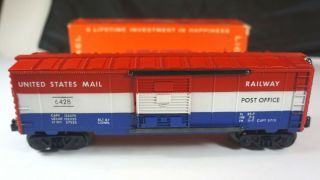Lionel Postwar 6428 U S Mail Railway Post Office Box Car In Ob Very Very