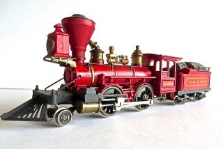 Rivarossi Pocher HO 2 - 4 - 0 V&T Steam Locomotive & Tender (224NX 3