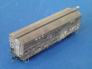 Sn3 Nicely Weathered,  Narrow Gauge,  Rio Grand Southern Cattle Car; Freight Car