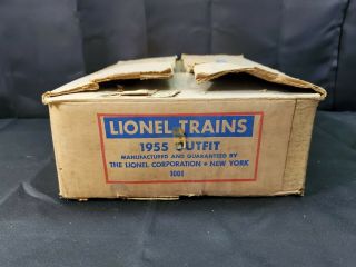 Lionel Outfit 1955 Train Set Number 1001 Box.  Empty Set Box Only