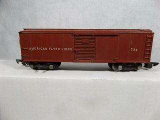 American Flyer 734 Operating Box Car - Rare American Flyer Lines.  1954 - Tuscan