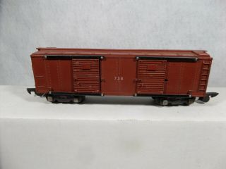 American Flyer 734 Operating Box Car - RARE American Flyer LINES.  1954 - tuscan 2