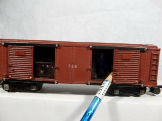 American Flyer 734 Operating Box Car - RARE American Flyer LINES.  1954 - tuscan 3