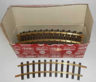 Lgb Box Of 12 X 11000 G Gauge Curved Track,  Boxed And,  (20 - G10)