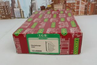 Lgb G Gauge Set Of 8 No.  6000 Overhead Line Masts In The Box