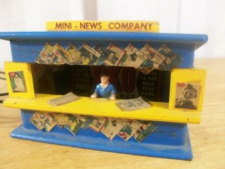 S Gauge American Flyer Mini Craft News Paper Company Stand (blue)