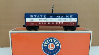 Lionel 6 - 36813 Operating State Of Maine Walking Brakeman Box Car