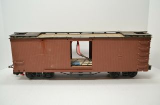 Aristo Craft G Scale Wood Reefer Box Car With A Crest Cre 55470 Receiver Unit