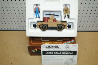 Lionel 8 - 87200 Operating Hand Car Large/g - Scale