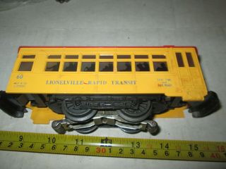 Lionel 60 Rapid Transit Trolley.