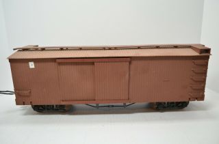 Aristo Craft G Scale Wood Box Car With A Crest Cre 55470 Receiver Unit