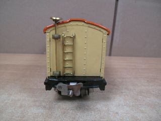 Lionel Prewar 814 O Gauge Tinplate Automobile Furniture Boxcar Cream Orange 2