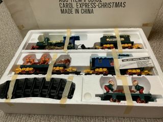 North Pole Christmas Express Train Set Plays Christmas Carols