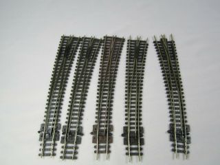 N Scale 5 Peco Streamline 8 Left & Right Hand Curved Switches Insulfrog