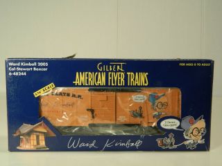 Gilbert American Flyer 6 - 48244 Ward Kimball Grizzly Flats Boxcar Disney Mib
