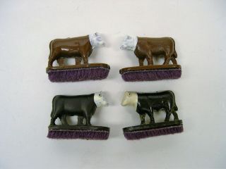 Set Of 4 Cows For American Flyer Stockyard