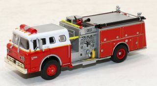 Bc Athearn 92010 Ford C Pumper Fire Truck White/red No Dept.  Or Engine 1/87 Ho