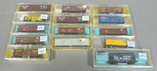 Assorted Atlas N Scale Freight Cars [14]/box