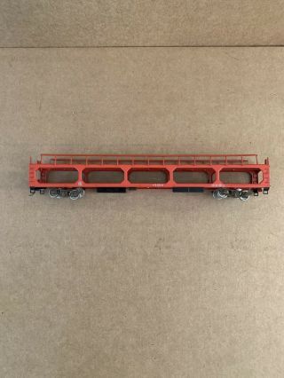Tenshodo Ho Scale Brass Red Painted Bi Level Auto Rack Train Car