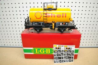 Lgb 4040s Shell Two - Axle Tank Car G - Scale