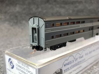 Wheels Of Time N Southern Pacific 1957 Bi - Level Commute Coach Two - Tone 3730