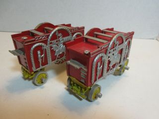 O Scale (2) Circus Parade " The Crusaders " Wagons - Hand Crafted & Painted - 16 Ft