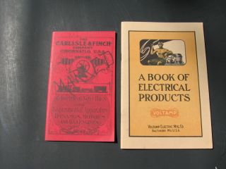 Voltamp (1914) Carlisle & Finch (1900) Reprint Catalogs (2),  Ex Nr