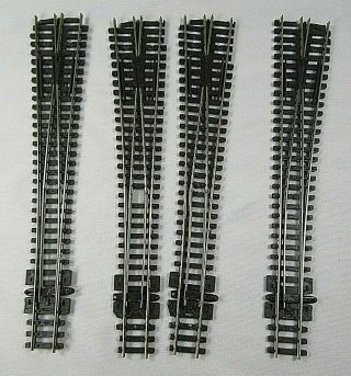 N Scale 4 Peco Streamline 8 Left & Right Hand Switches Insulfrog