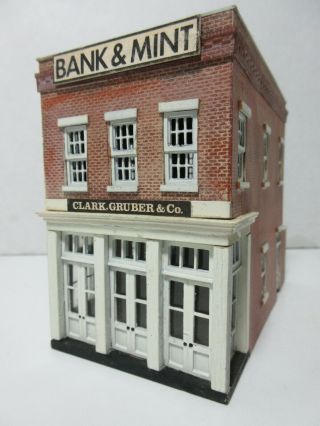 HO SCALE 1:87 CLARK GRUBER & CO.  BANK & TWO STORY BUILDING, 2