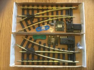 Two G Scale Aristo Craft Electric Switch Tracks