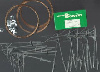 Ho 25 Bowser Trolley Poles And Wire