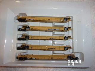 N Scale 5 Unit Double Stack Cars