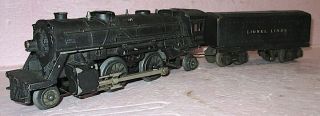 Lionel Prewar 1684 Steam Locomotive W/1689w Whistle Tender Good