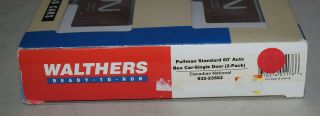 Walthers 932 - 23562 Pullman Standard 60 ' Auto Box Car 2 Pack Canadian National CN 2