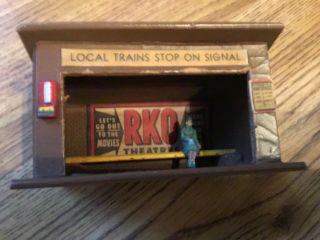 Vintage American Flyer Train Stop From Around 1950 In