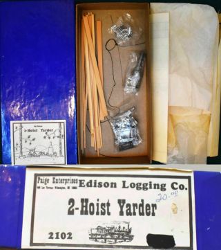 Edison Logging 2 Hoist Yarder Paige Enterprises 2512 Ho Craftsman Kit Jy31.  11