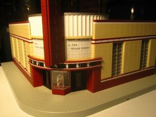 Mth 30 - 9054 Rail King Lighted Movie Theater " Majestic " O Scale Once
