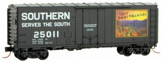 Micro - Trains Nsc 18 - 15 N National Park 25 Srr Great Smoky Mountains Boxcar Ln