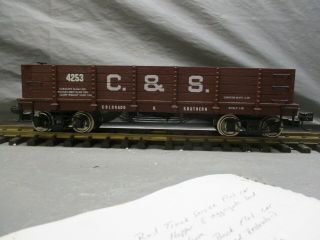 Delton Locomotive G Scale Colorado & Southern Wood Sided Gondola (2) 4253