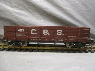 Delton Locomotive G Scale Colorado & Southern Wood Sided Gondola (1) 4253