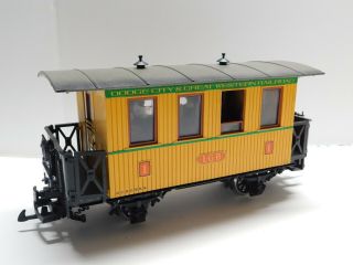 G Scale - Lgb 1 Dodge City & Great Western Rr Passenger Coach Train Car