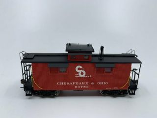 Walthers 932 - 7528 HO Scale 25 ' Wood Caboose C&O Progress (Red) 90753 EX/Box 2