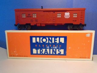 Lionel 16741 Union Pacific Illuminated Bunk Car W/ Box
