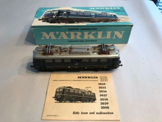Märklin Marklin H0 3039 Electric Locomotive Blue With Box