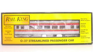 Rail King Mth O - 27 Atsf Santa Fe Streamlined Passenger Coach Train Car 30 - 6102