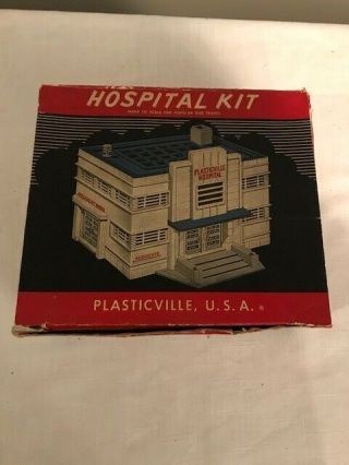 Plasticville,  Hospital Kit Hs - 6 W/second Floor,  Furniture & Box