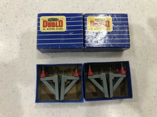 Hornby Dublo 2x Pairs Of Boxed Buffer Stops.