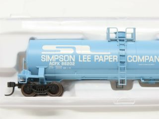 N Scale Atlas 40581 ACFX Simpson Lee Paper Co.  17,  360 Gallon Tank Car 86202 2