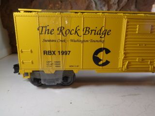 WEAVER ULTRA LINE THE ROCK BRIDGE O SCALE SLIDING DOOR BOXCAR AA - 138 - 5 2